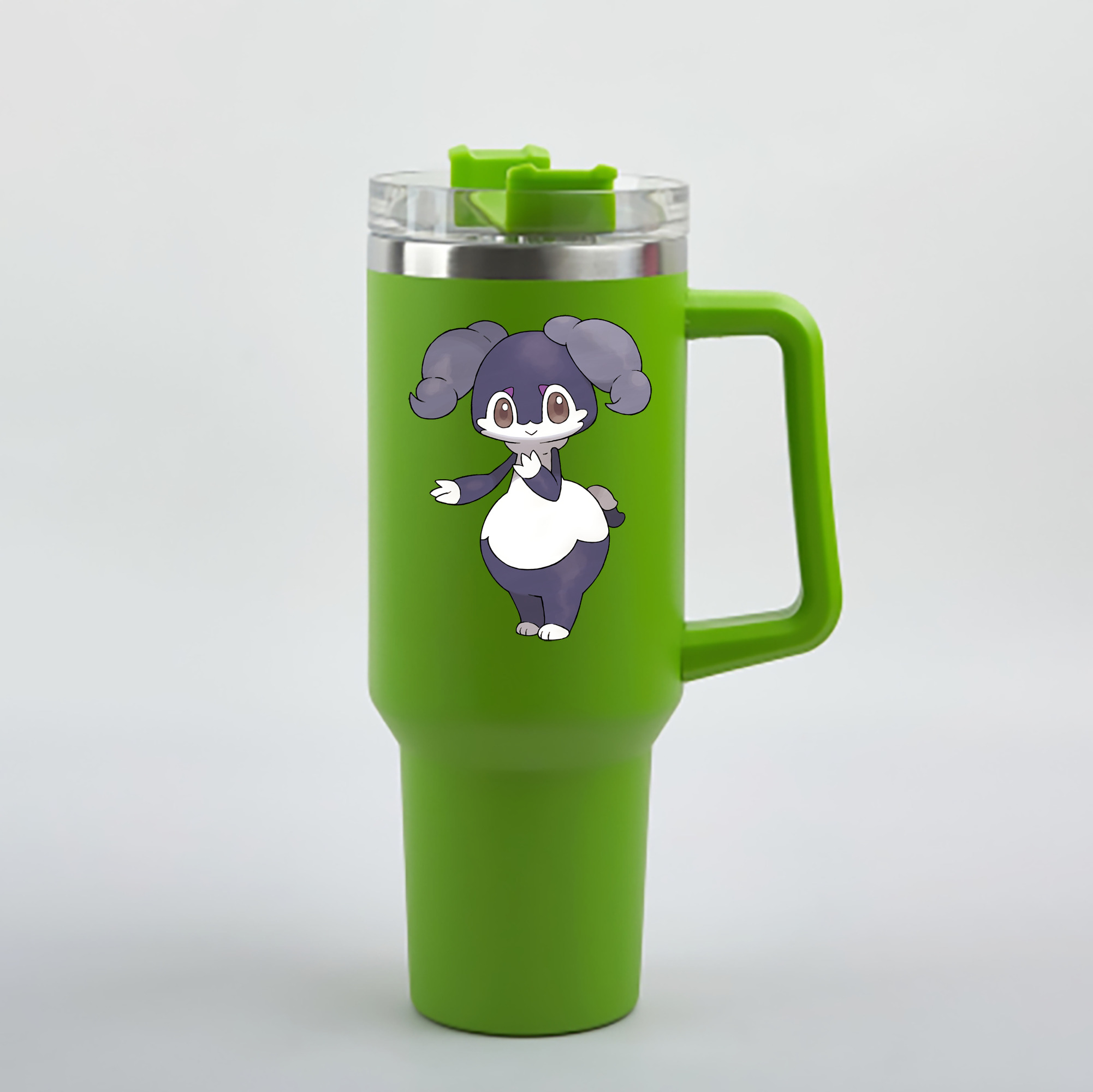 （画像用） ポケットモンスター Pokémon 1200mL車用タンブラー - クリスタルステッカー（プラスチックストロー付き）